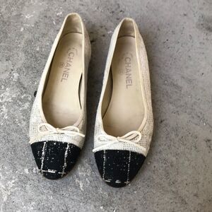 Chanel Fabric ballet flats